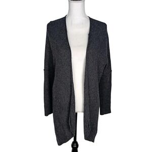 Premise Cashmere‎ Gray  Open Front Light Cardigan Size Small